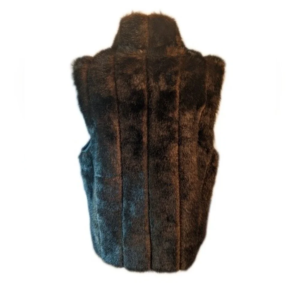 Giacca reversible faux fur/water resistant vest, EXCELLENT condition L